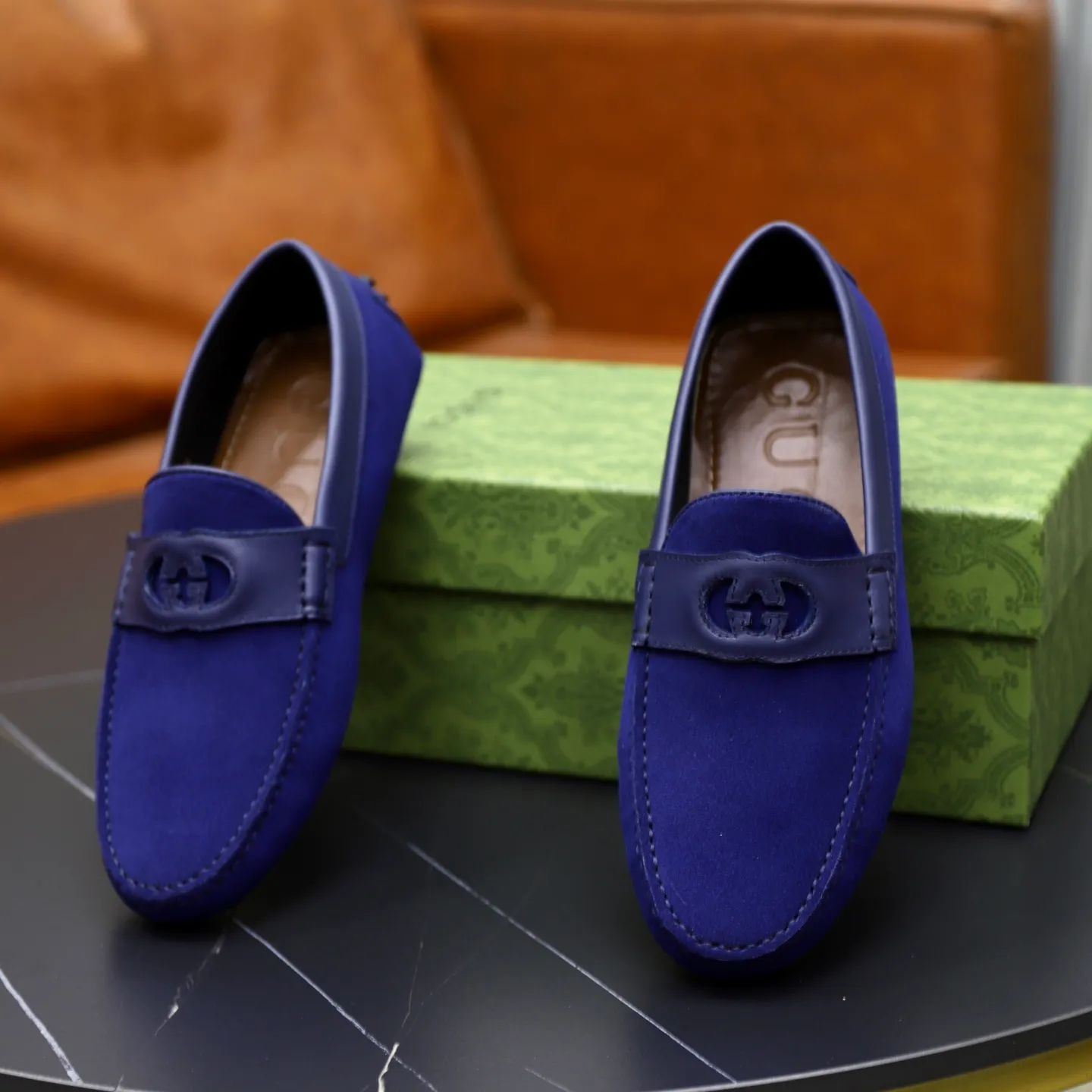 Ex-factory price: 480💰【GUCCI】Gucci ⚠️High-end men’s driving and pedal series ⚠️38-44 (customized for 45) ⚠️All original cowhide leather! Thick and soft! Made entirely of calfskin lining! Rubber sheet anti-slip beanie sole! Three-dimensional package technology! Fashionable and classic! Handicrafts! Original high quality! Feel free to compare!